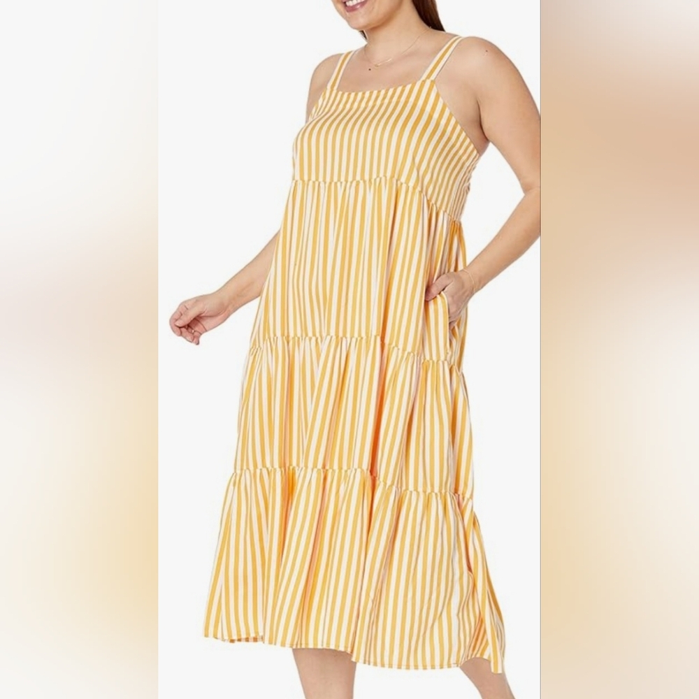 5x Maxi Dress Staples Stripe Boho Womens Plus Size